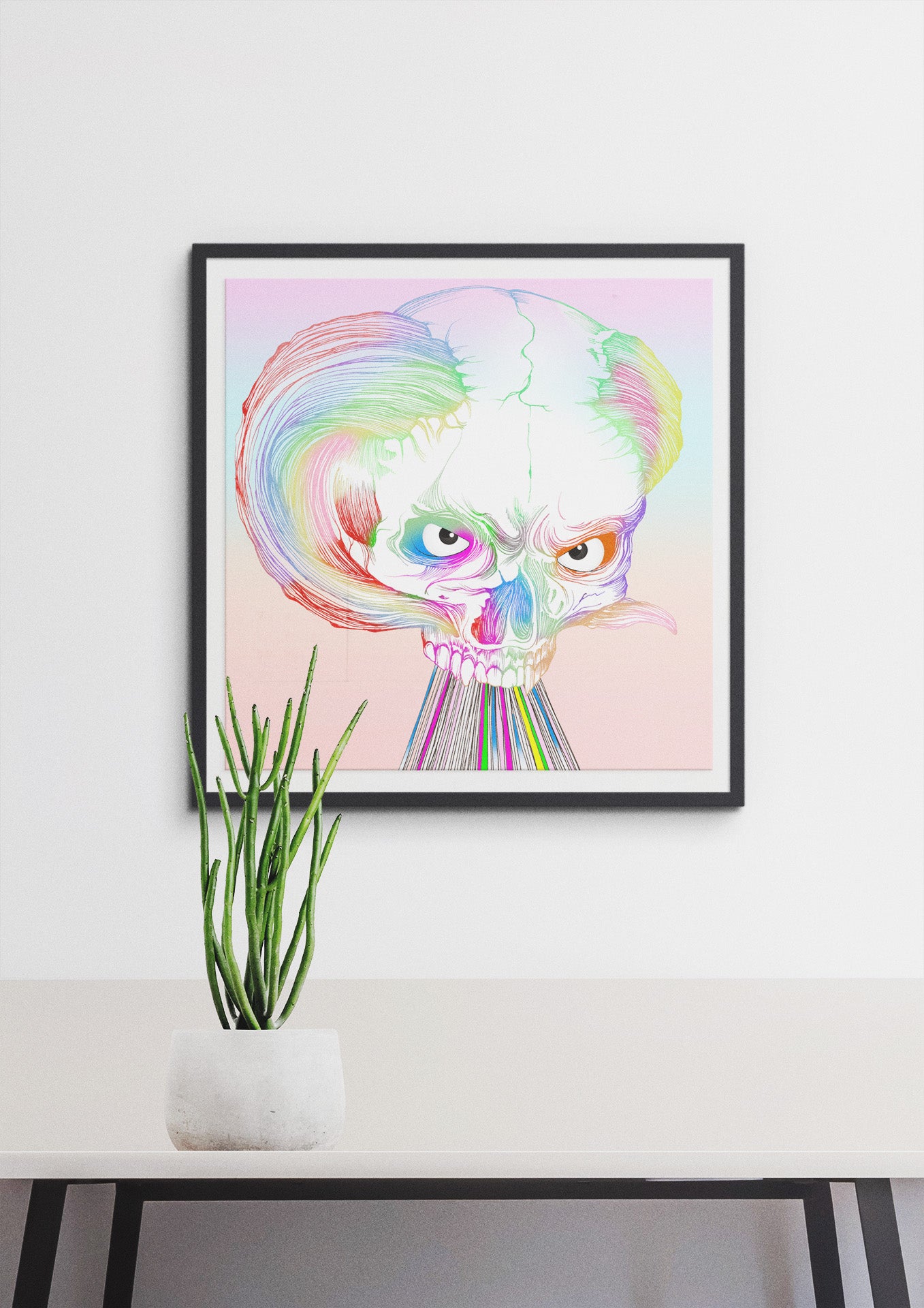 Rainbow Demon Print
