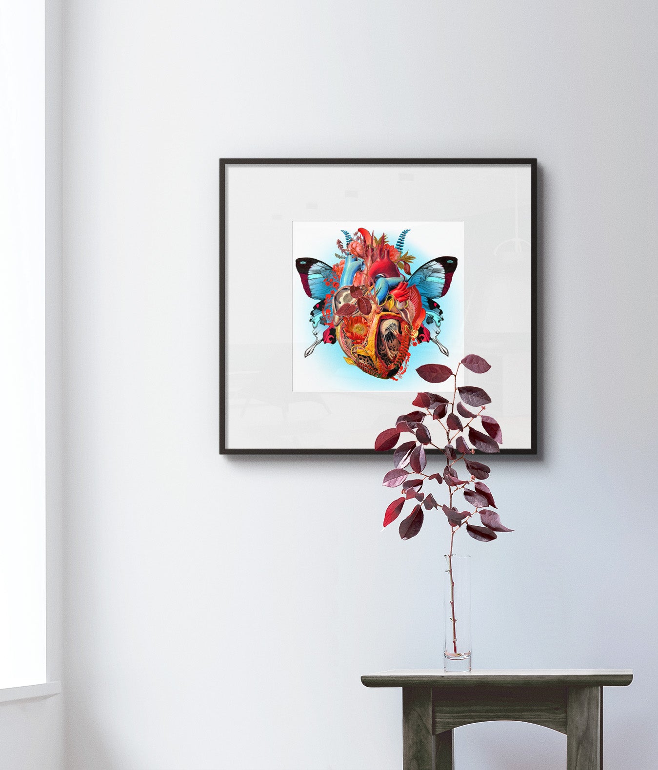 Butterfly Heart Print