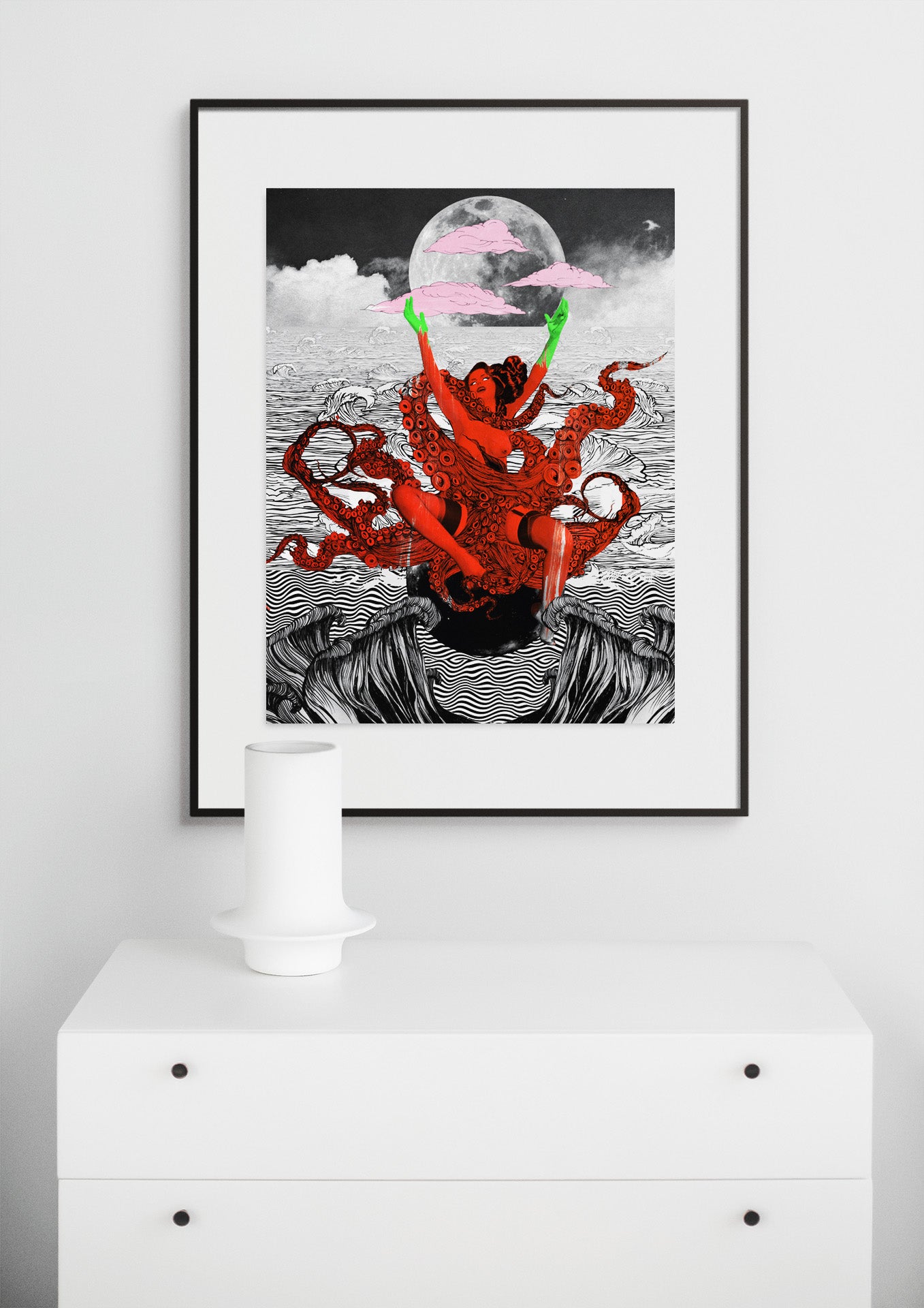 Limited Edition Print: Octopussy Red