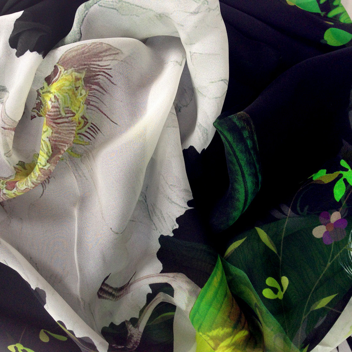 'Paradise Lost' Silk Square Scarf - Sarah Howell Limited Edition - 3
